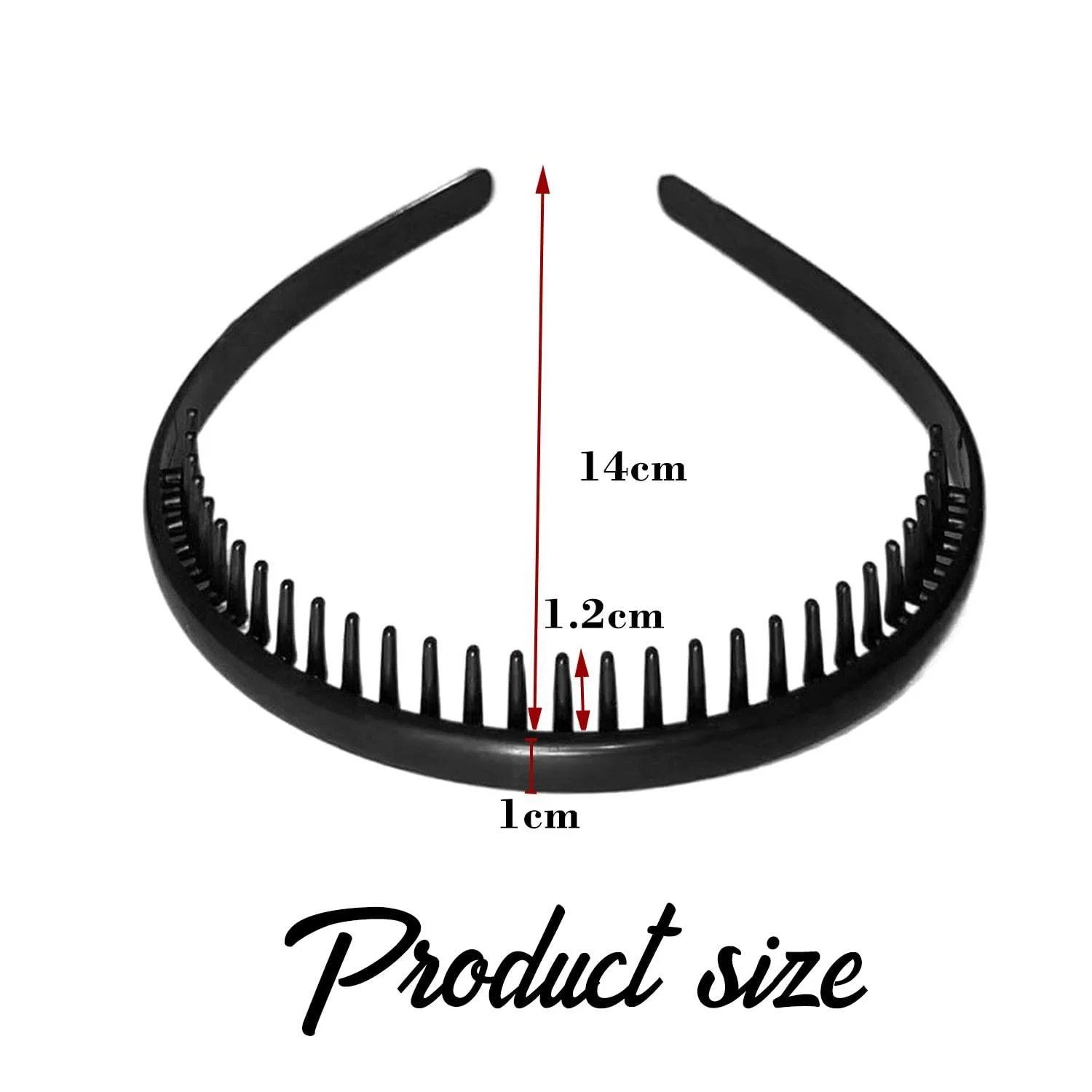 Унісекс Обруч для волосся з зубцями 2 шт, фото №2