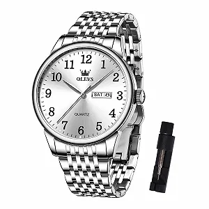 Годинник OLEVS Чоловічий Великий циферблат Люмінесцентний Класичний - Фото 1