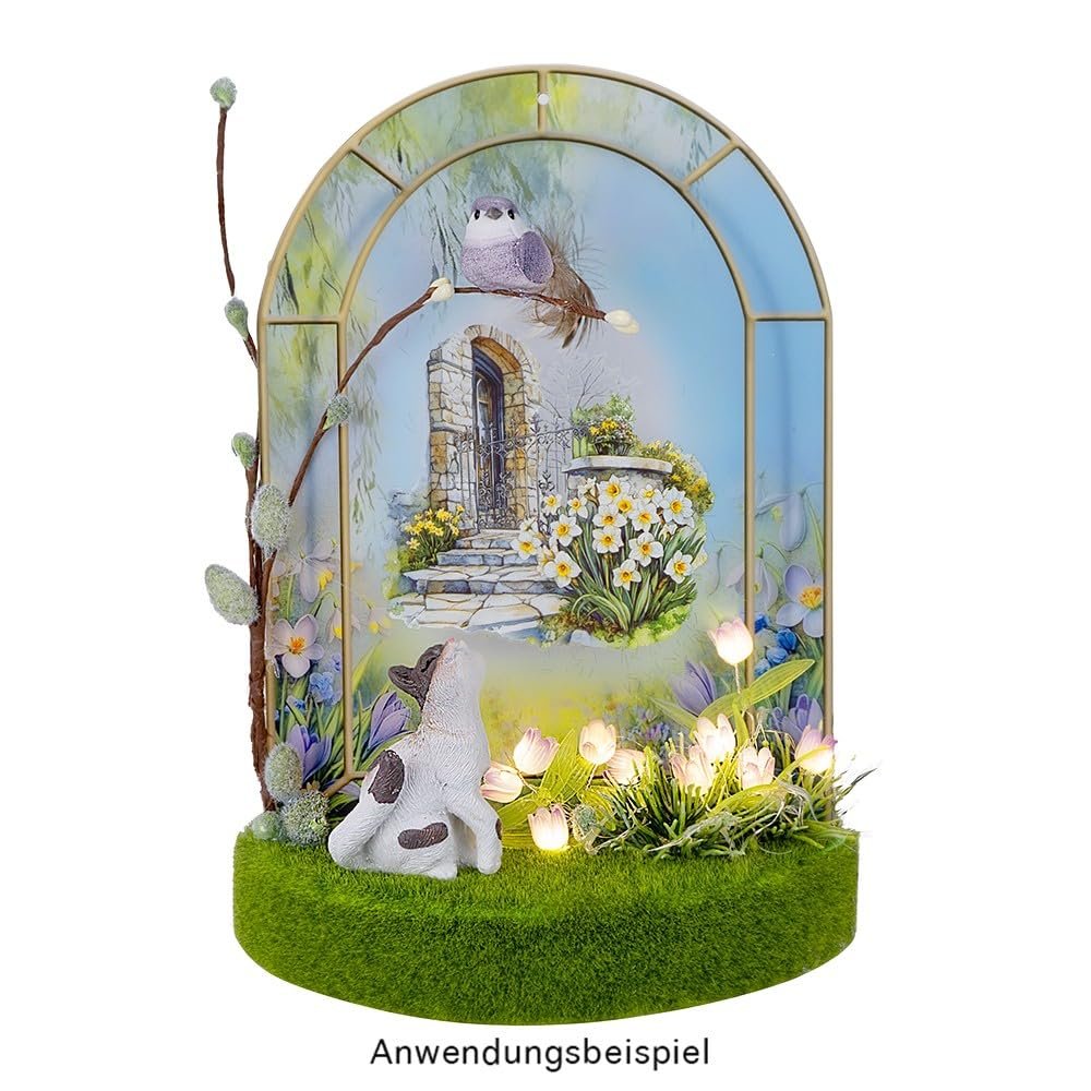 Гирлянда Светодиодная Ideen mit Herz Flowers 75 см, розовая, фото №7