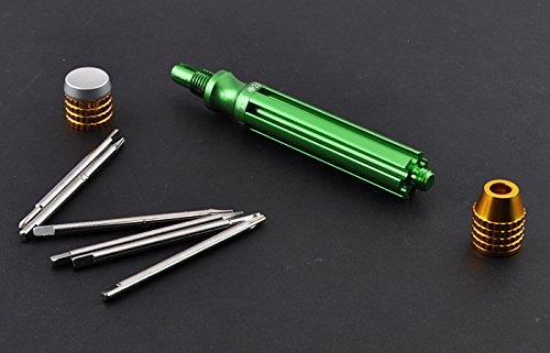 Набор отверток Multifunctional Precision 6 в 1 Размеры T3 T4 T5 T6 Phillips 2.0 плоская головка 2.0 для iPhone, iPad, Blackberry, HTC зелёный, фото №3