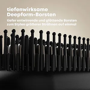 Щетка-выпрямитель для волос REVAMP Deepform керамическая с маслами Progloss и ионизацией synthetic.ua - Фото 1