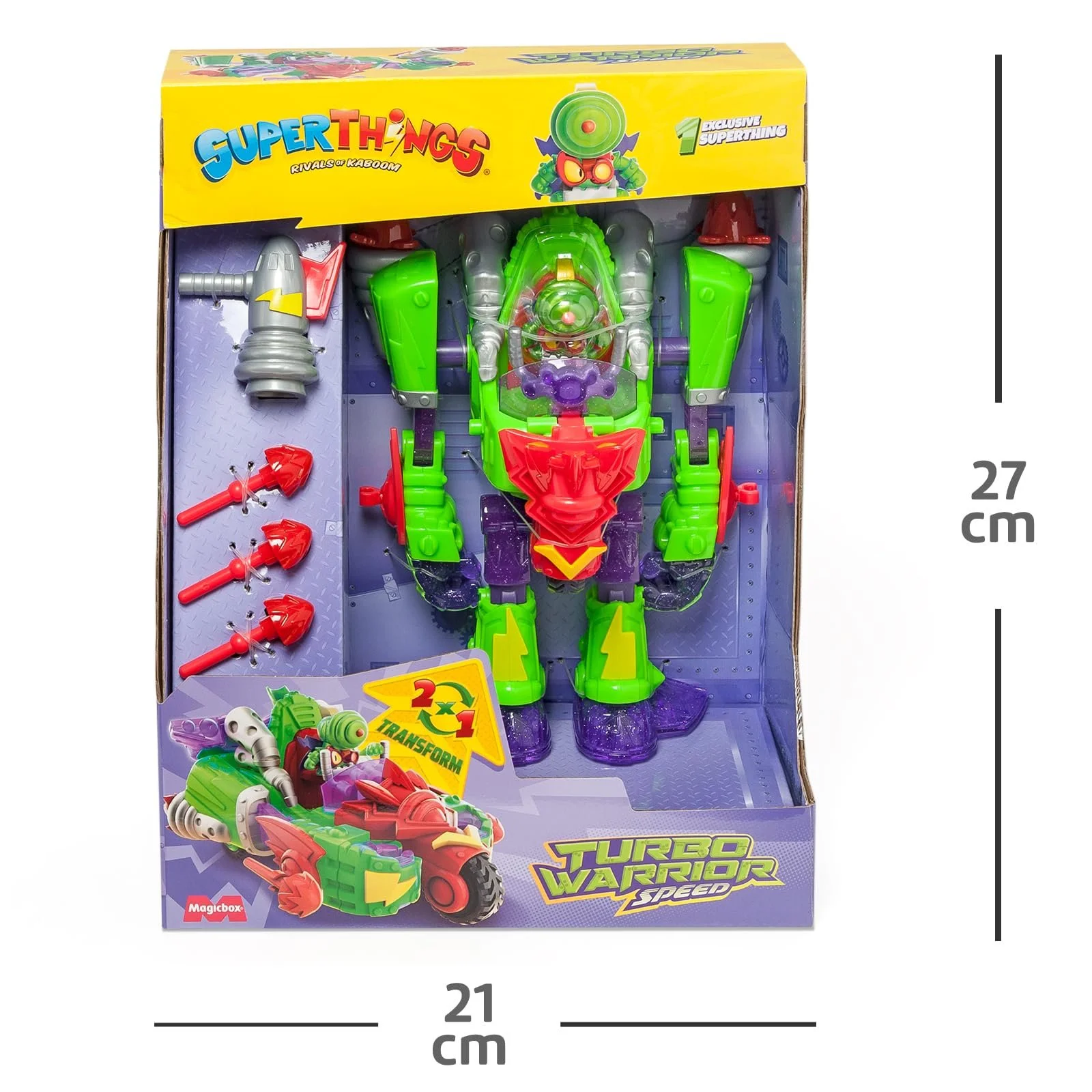 Робот-трансформер Superthings Turbo Warrior Speed автомобіль з аксесуарами, фото №8