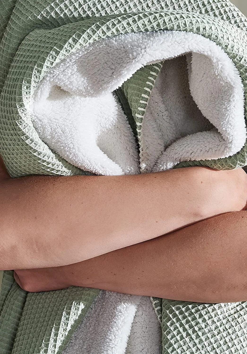 Одеяло BOHORIA Cuddly Soft Waffle 110 x 170 см Sepia, фото №5