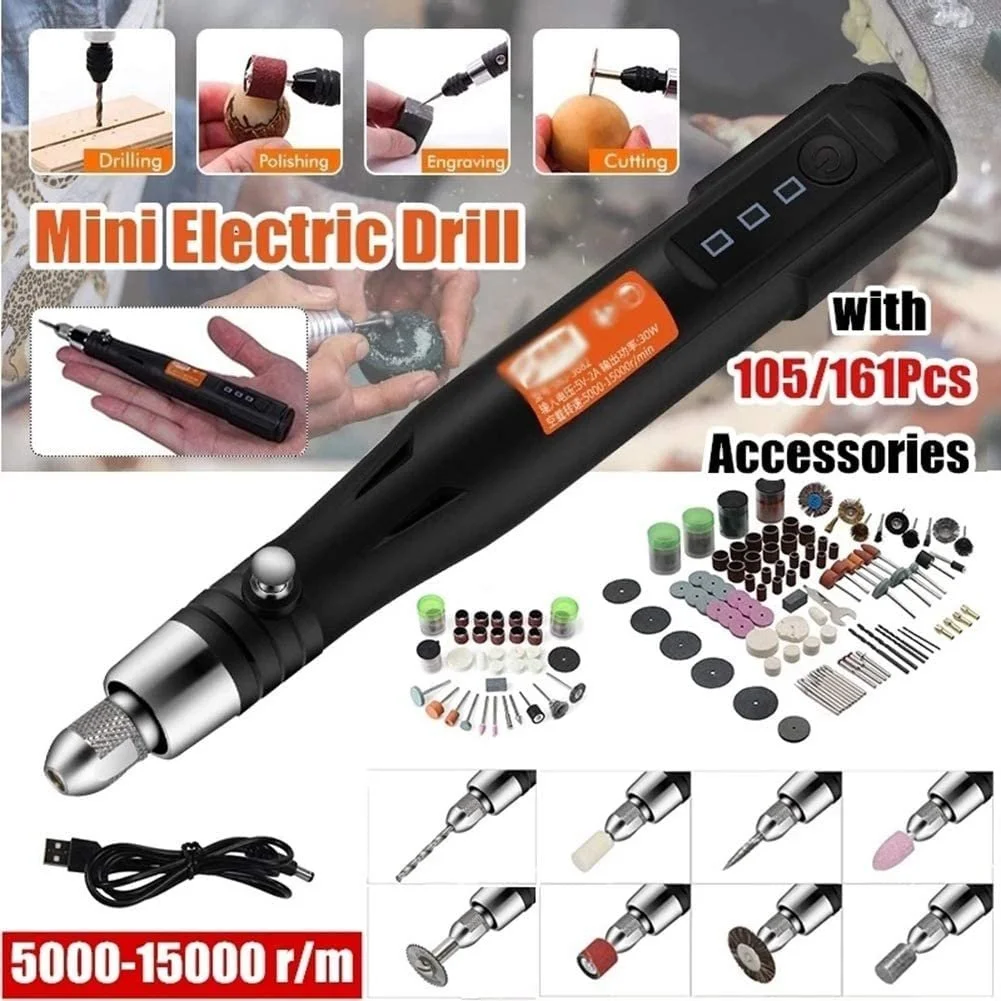 Набор Oewnvmd 30 Вт Проводной Инструмент Mini 3 Скорости Гриндер USB, фото №7