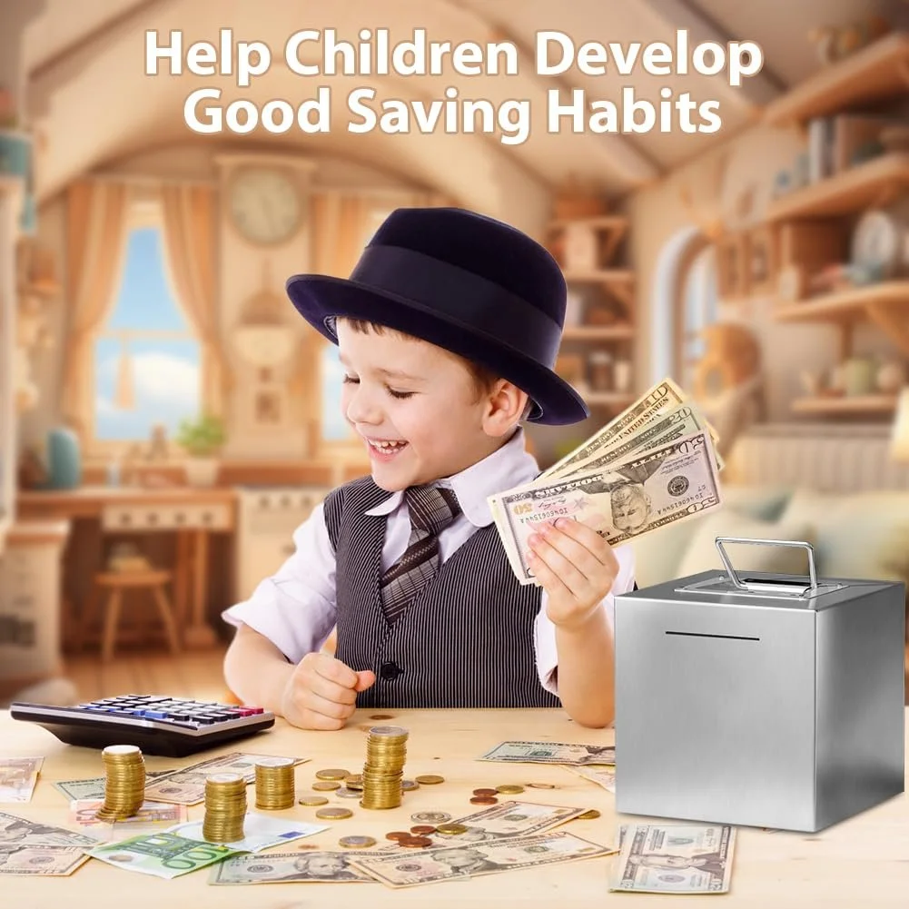 Скарбничка Adult Stainless Steel XXL 15 см невідкривна нержавіюча сталь, фото №4