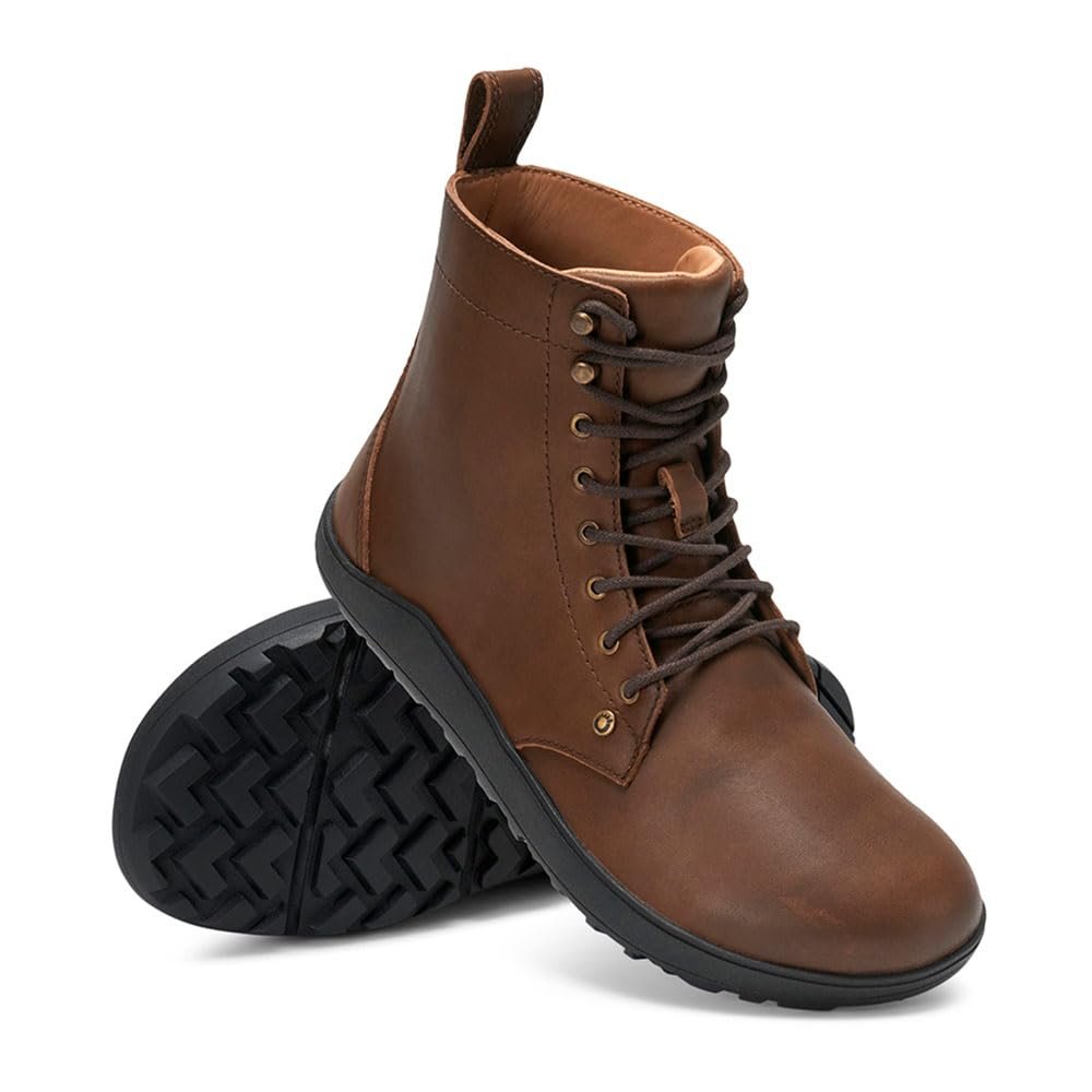 Ботинки Xero Shoes Breckenridge Женские Кожаные - Классический Стиль, Нулевой Каблук, Комфортная Подкладка, Прочная Цельнозерновая Кожа для Повседневного Использования и Досуга, фото №8