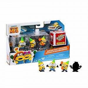 Фигурки DesSPICABLE ME Minions, Тема Party Bus, 3 фигурки и 1 секрет, Размер 5 см, Возраст 3 года - Фото 1