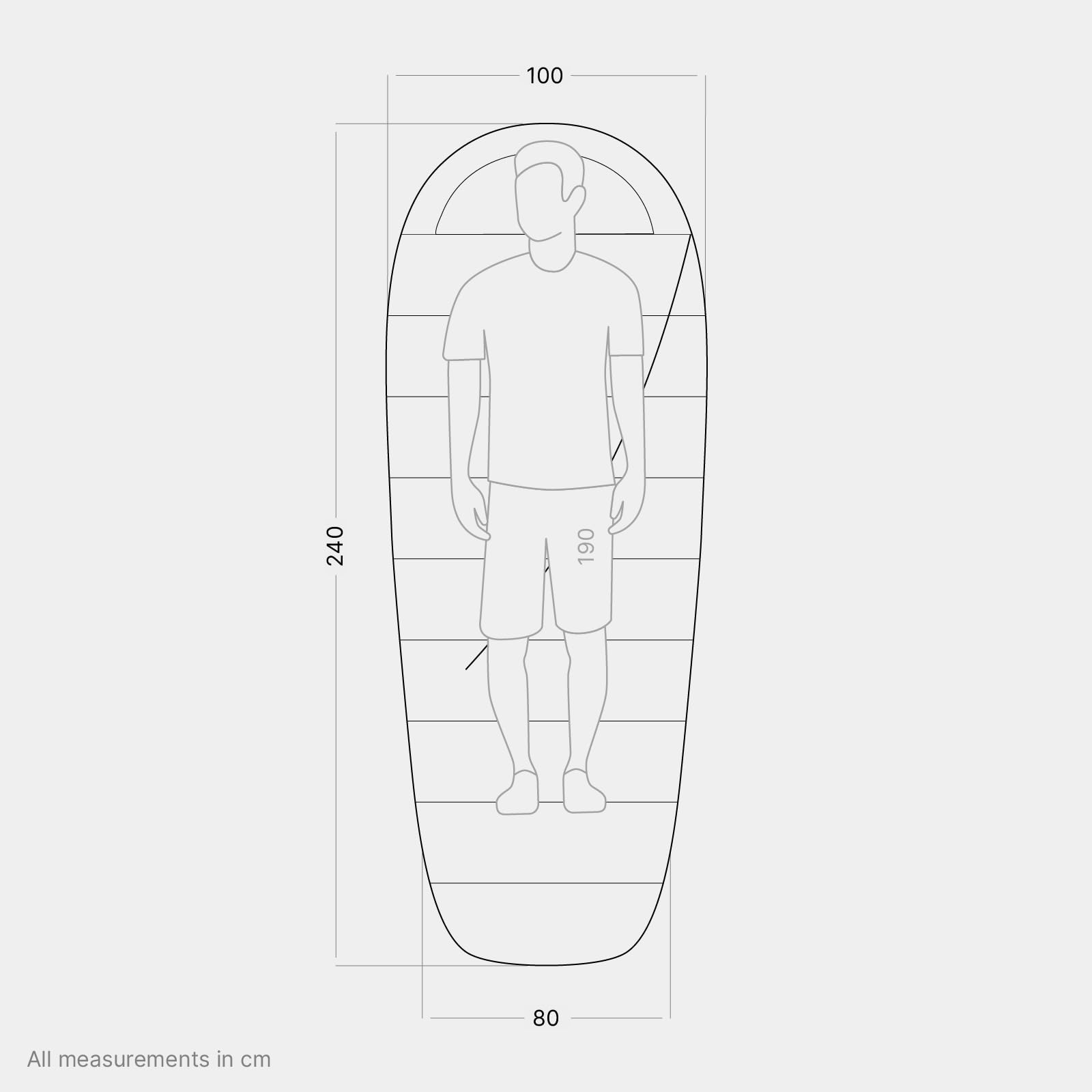 Спальный мешок Qeedo Buddy XL Egg Shape с подушкой 225 x 100 см, фото №2
