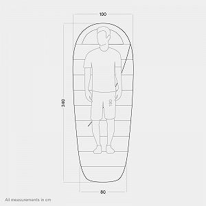 Спальный мешок Qeedo Buddy XL Egg Shape с подушкой 225 x 100 см synthetic.ua - Фото 1