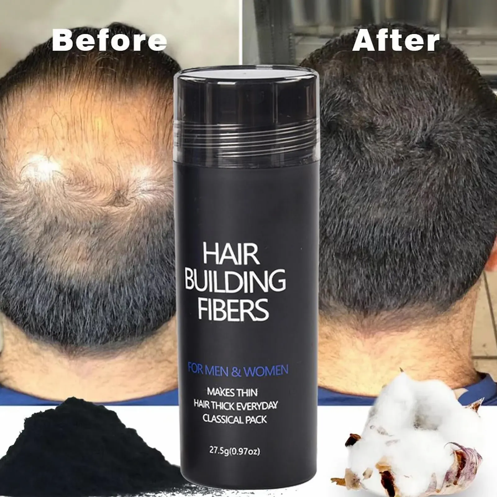 Волокна для волосся shpuuyy, що формують волосся | Волокна для заповнення волосся, фото №4