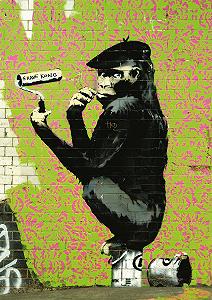 Пазл Piatnik Banksy Roller Chimp 1000 деталей synthetic.ua - Фото 1