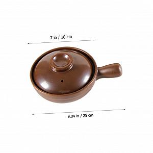 Кастрюля-форма для запекания керамическая с крышкой и ручками термостойкая synthetic.ua - Фото 1