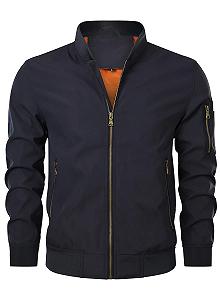 Куртка HOOD CREW Bomber Jacket мужская легкая тонкая повседневная ветровка с карманами на молнии synthetic.ua - Фото 1