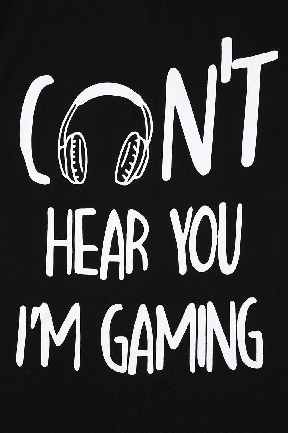 Піжама Can't Hear You I'm Gaming Чорний, фото №3