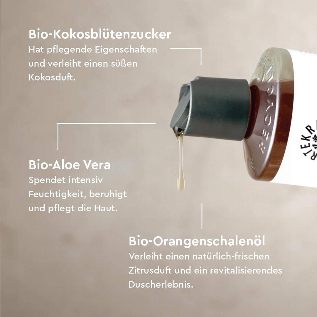 Гель для душа Urtekram Coconut Органический увлажняющий 500 мл, фото №4