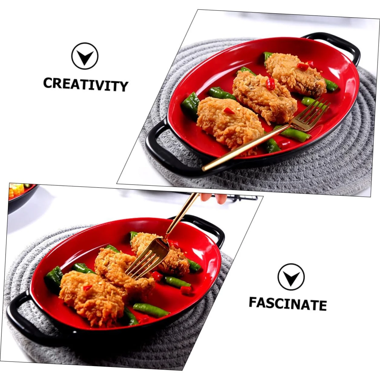 Форма для запікання Toyvian Ceramic Oval Casserole Compartment антипригарна термостійка елегантний дизайн, фото №3