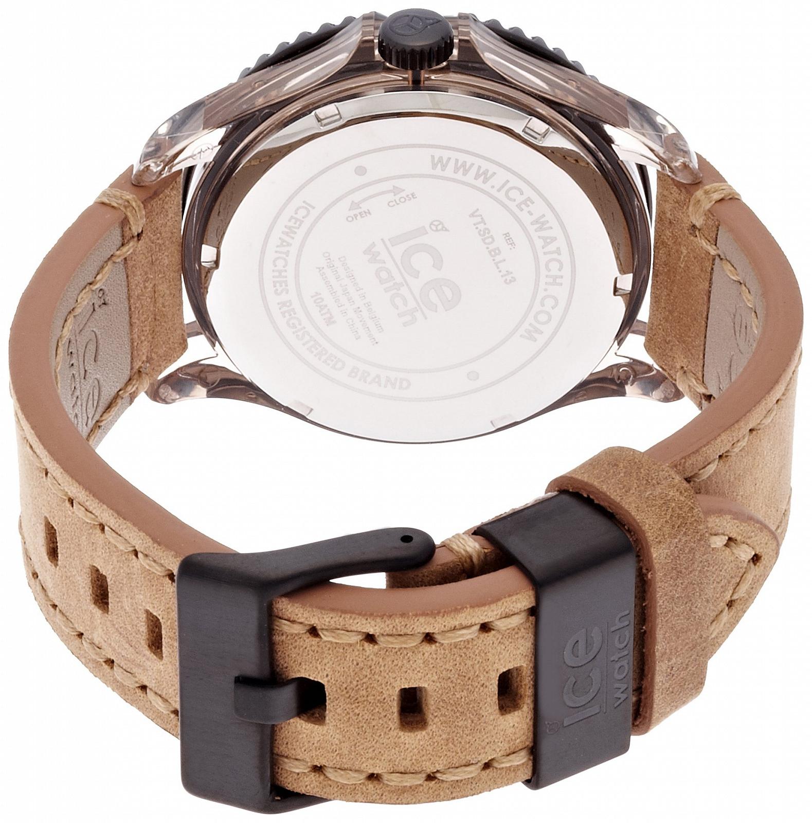 Часы Ice-Watch Unisex Analogue Quartz-Ice-Vintage Sand-Big Dial Черный Кожаный Ремешок Бежевый VT.SD.B.L.13, фото №2