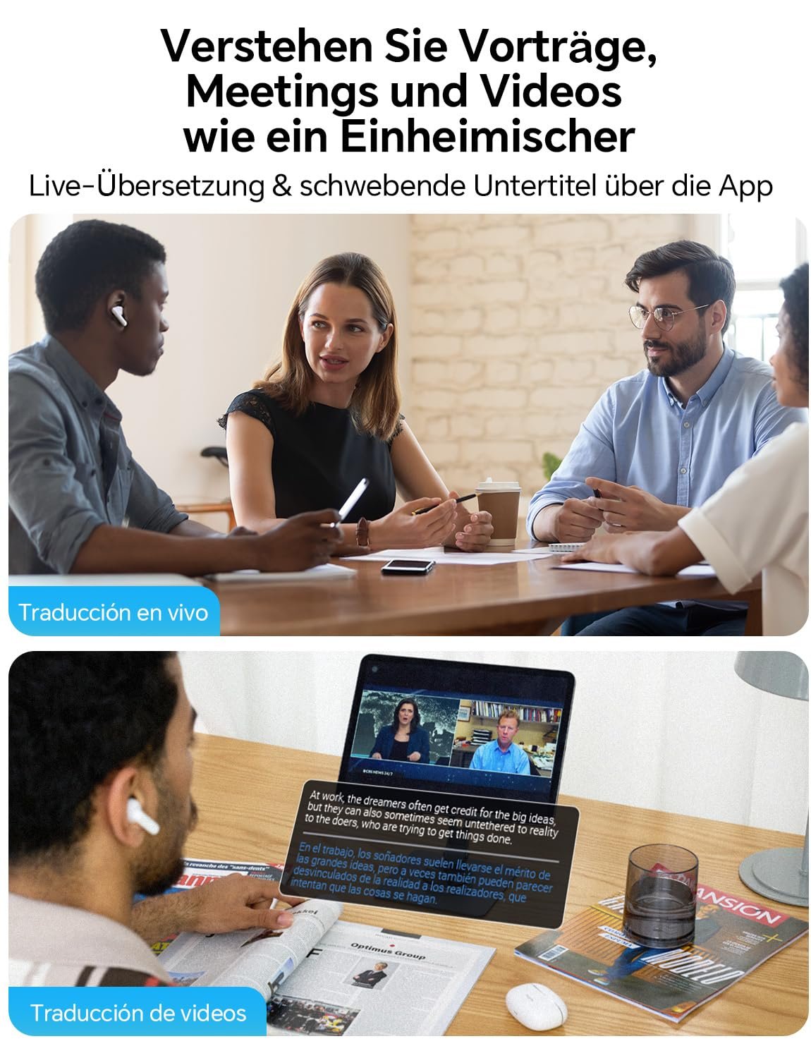 Навушники-перекладачі зі штучним інтелектом Polypay P1, фото №2