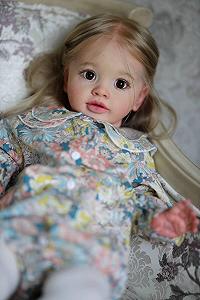 Кукла Anano Lifelike Baby 26 дюймов Реборн Длинные волосы Виниловые конечности Одежда Тело Новорожденный малыш 3D Цвет текстуры кожи для детей - Фото 1