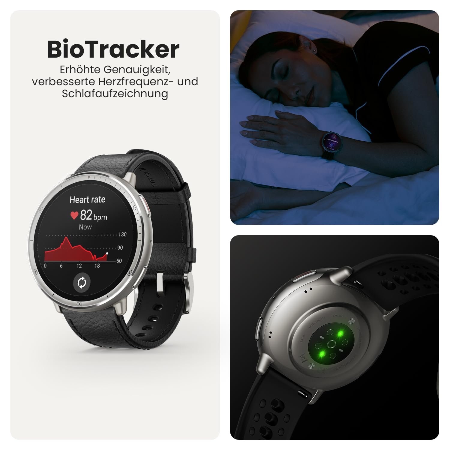 Смарт-годинник Amazfit Active 2 44 мм, NFC, AI, Голосове керування, GPS, 10 днів роботи від батареї, Фітнес-трекер, 160+ спортивних режимів, 5 ATM водонепроникність, Чорний, фото №5