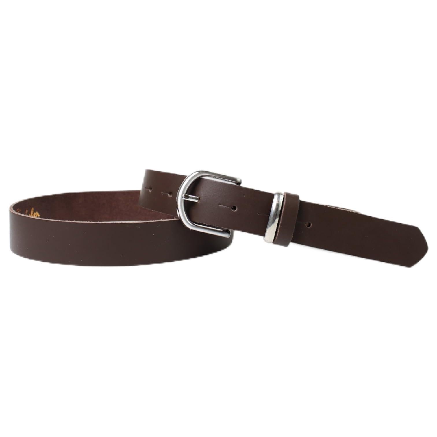 Женский кожаный ремень FRONHOFER 3 cm Satin Silver Buckle Stainless Steel and Leather Loop 19401, фото №1