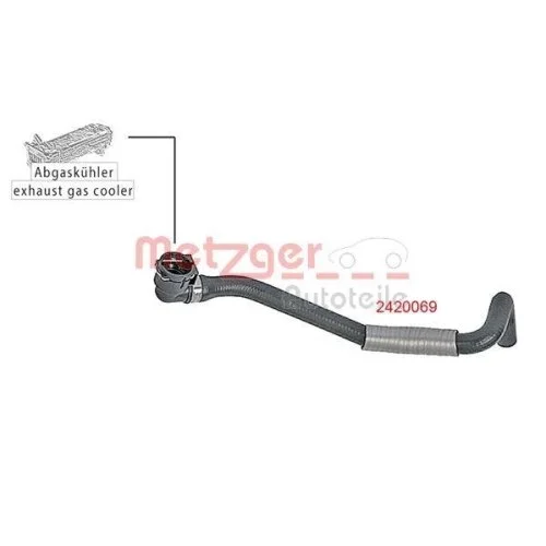 Шланг радіатора METZGER 2420069 для FORD, фото №2 Шланг радіатора METZGER 2420069 для FORD, фото №2