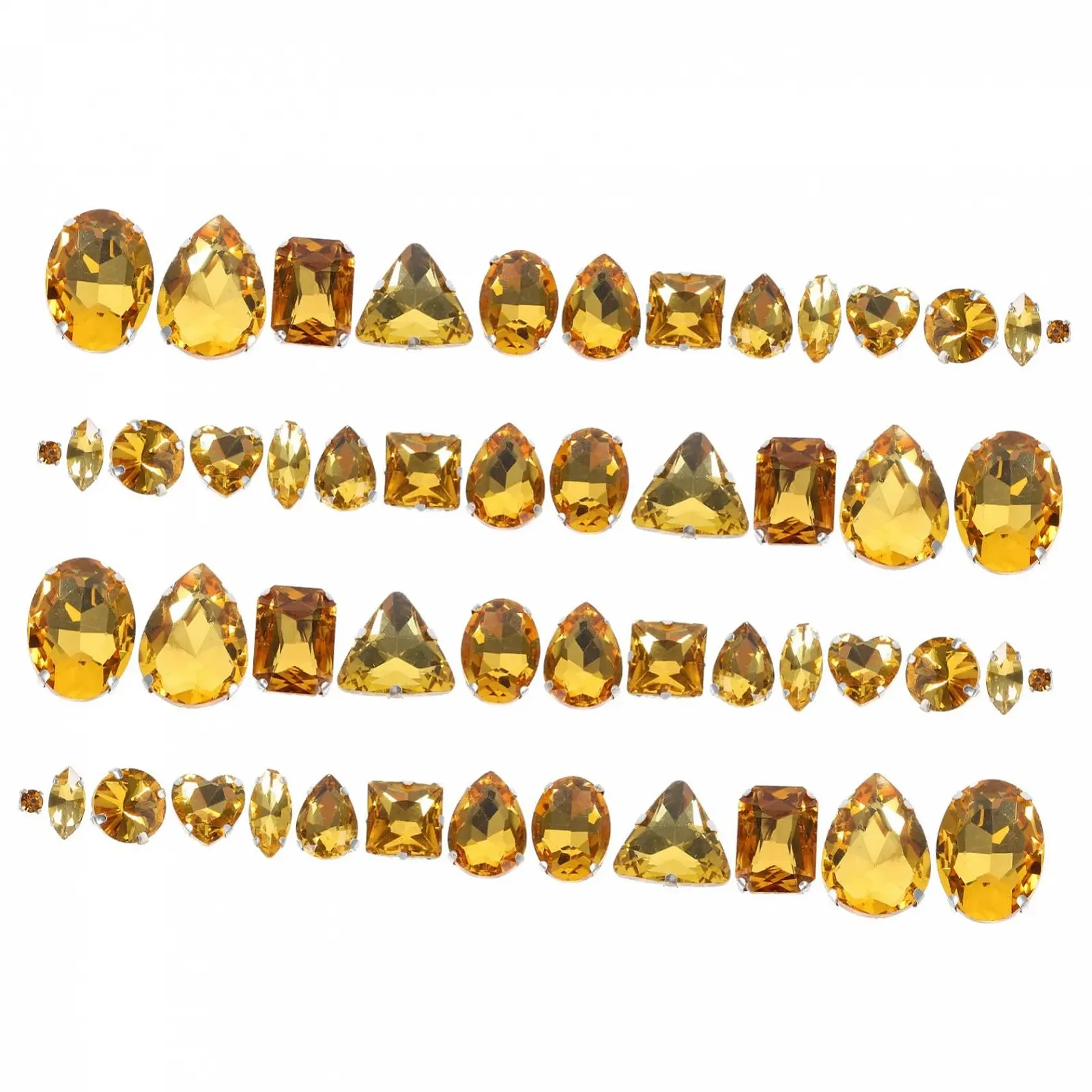 Стрази Нерегулярні Скляні кристали для декорування одягу/весільних суконь/сумок для творчих DIY проєктів, 1 шт, фото №1