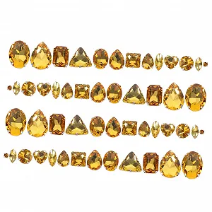 Стрази Нерегулярні Скляні кристали для декорування одягу/весільних суконь/сумок для творчих DIY проєктів, 1 шт - Фото 1