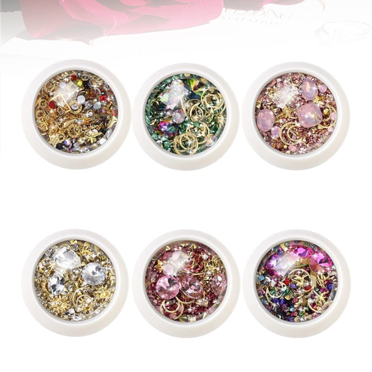 Набір прикрас для нігтів Healvian . для DIY манікюру, підходить для жінок і дівчат для творчого дизайну нігтів, фото №2