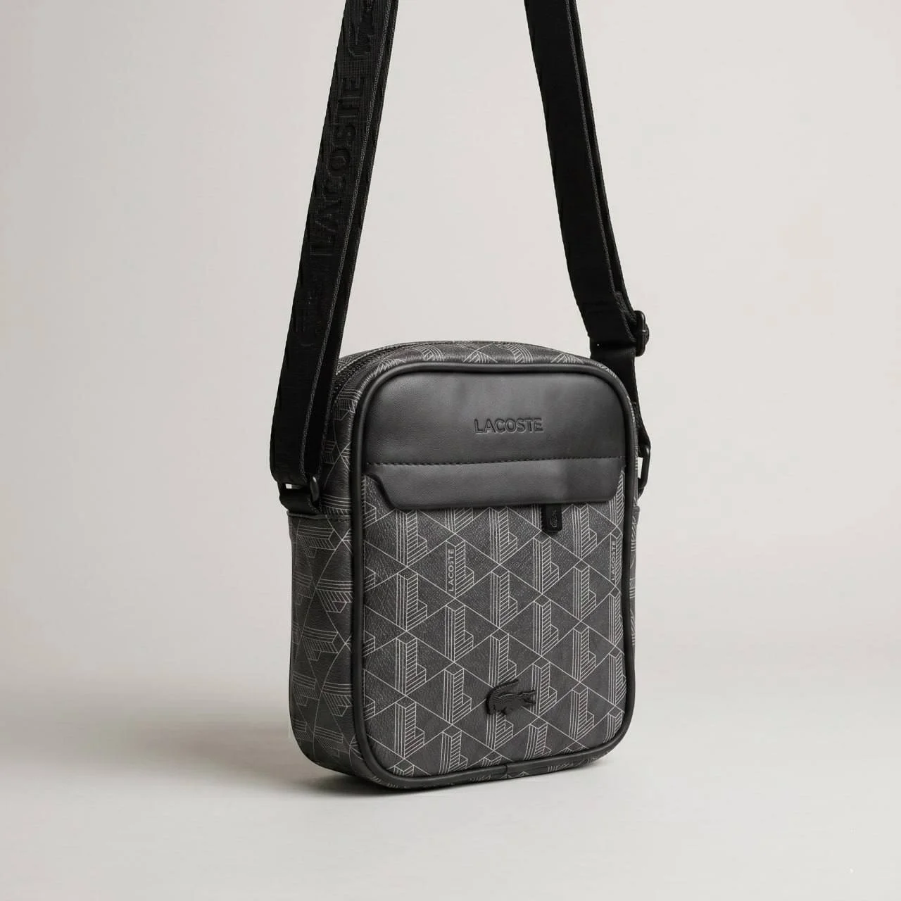 Чоловіча сумка Lacoste Monogram Black, фото №5