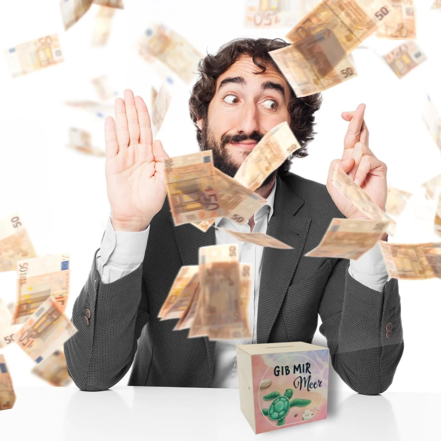 Скарбничка Gib Mir Sea дерев'яна з мотивом моря та черепахи, фото №7