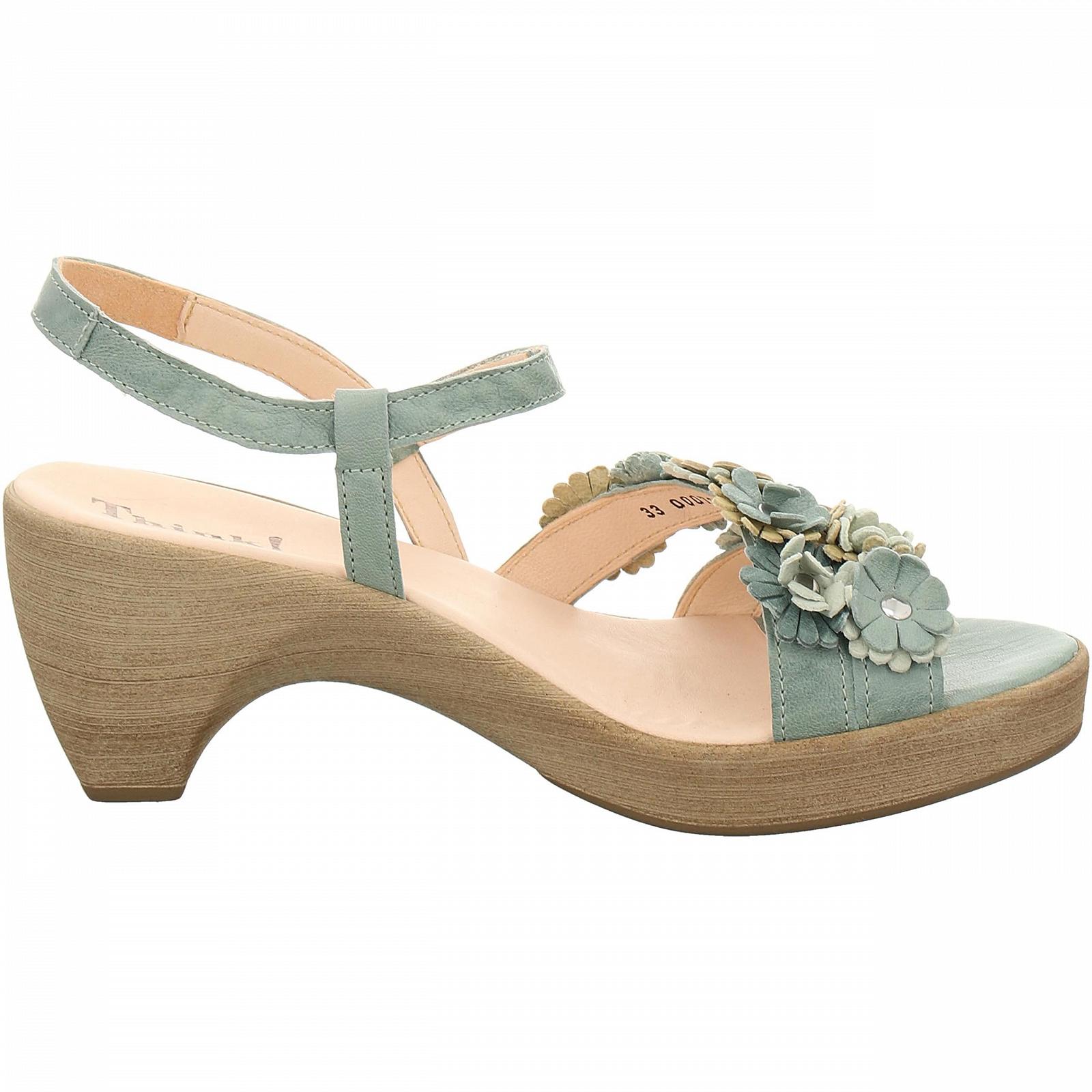 Think! Zeppa Женские сандалии на ремешке из экологически чистой кожи, фото №6