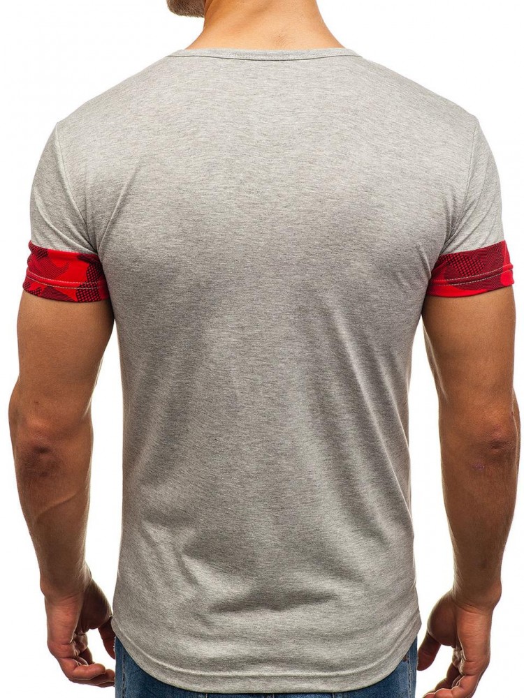 Футболка мужская удлиненная трехцветная, фото №5