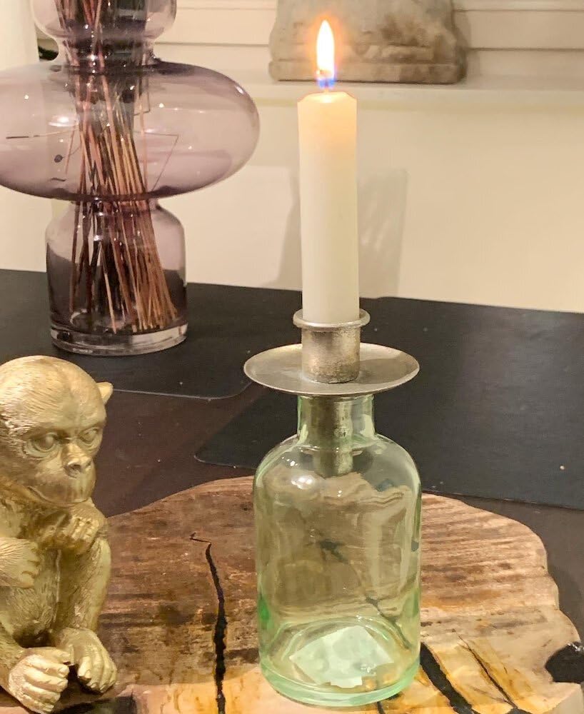 Підсвічник zeitzone Класичний Вставка для пляшок Антикварний стиль Срібний, фото №2 Підсвічник zeitzone Класичний Вставка для пляшок Антикварний стиль Срібний, фото №2