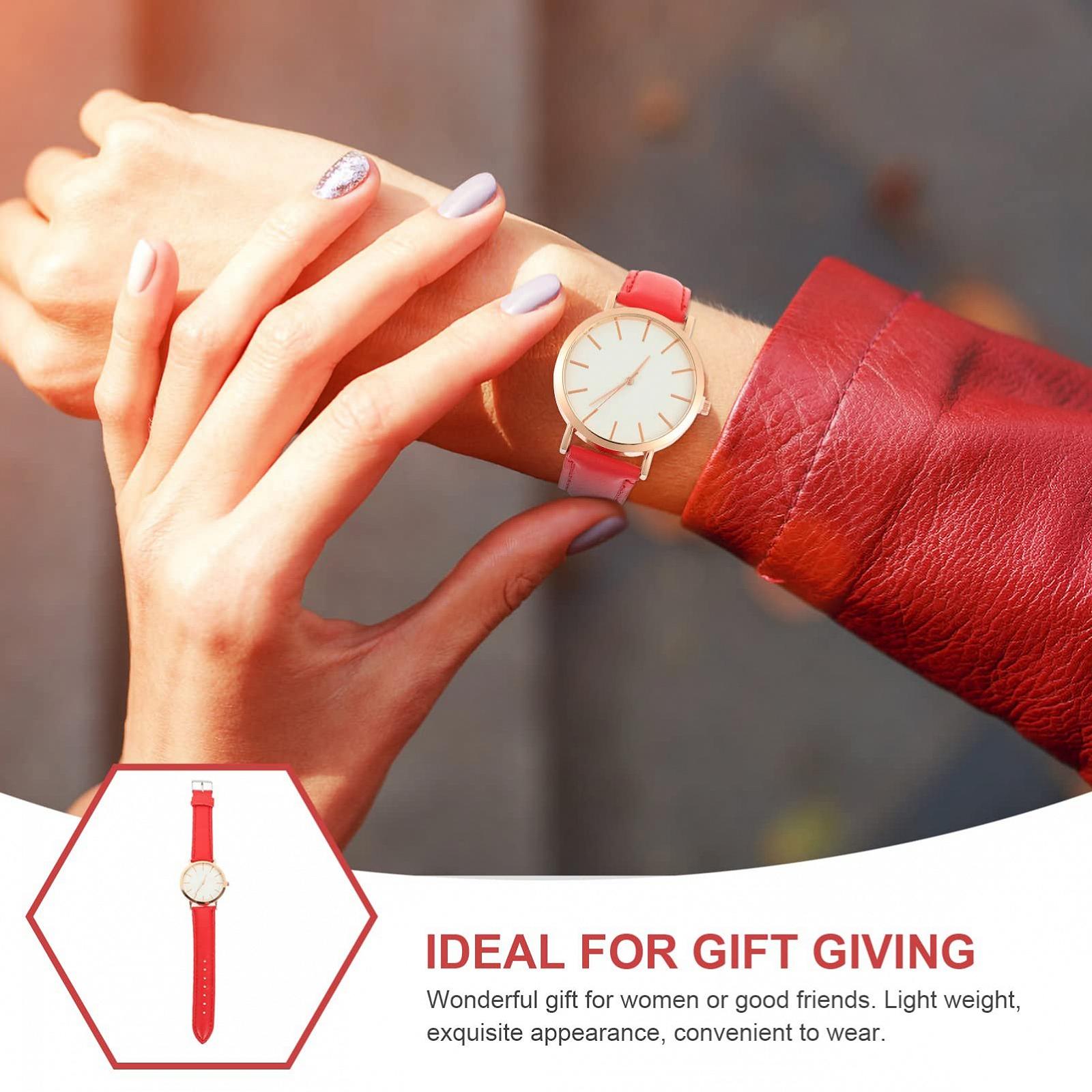 Годинник жіночий PartyKindom Мінімалістичний з шкіряним ремінцем, фото №3