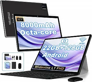 Планшет 10.1" Biegedy B29 6+16/128Gb 8 ядер Android 14 8000 mAh Черный - Фото 1