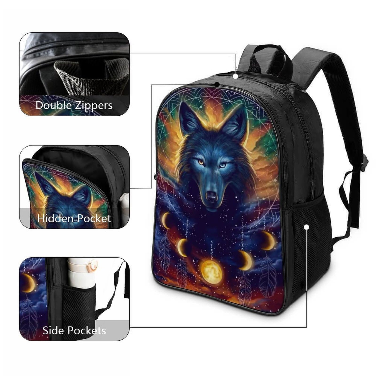 Ранец Wolf 3D FPAKAKIIE 40x28x16см, фото №3