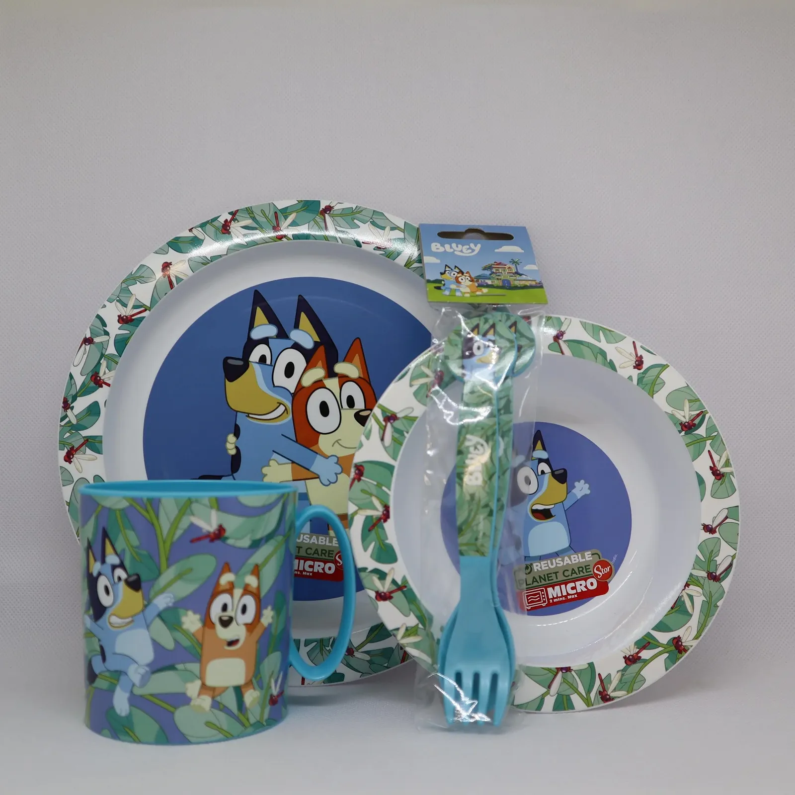 Набор детской посуды Sorrisini Bluey, многоразовый, фото №3 Набор детской посуды Sorrisini Bluey, многоразовый, фото №3