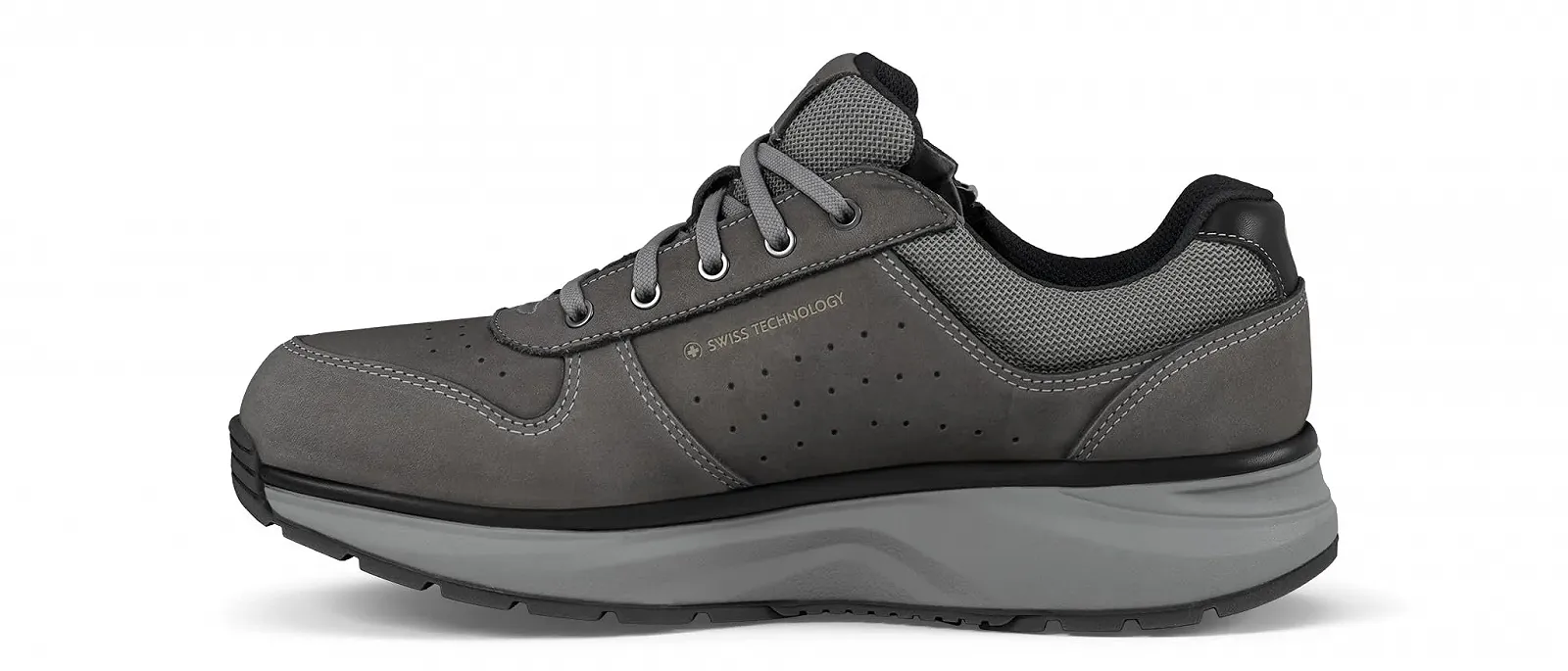 Кросівки JOYA Dynamo Zip Сірий для чоловіків на шнурівці в стилі ретро з додатковою блискавкою, фото №2