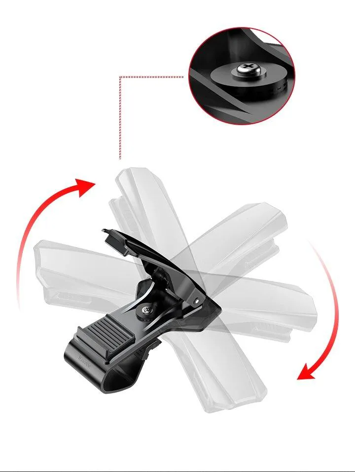 Автодержатель Baseus Mouth Черный (SUDZ-01), фото №3
