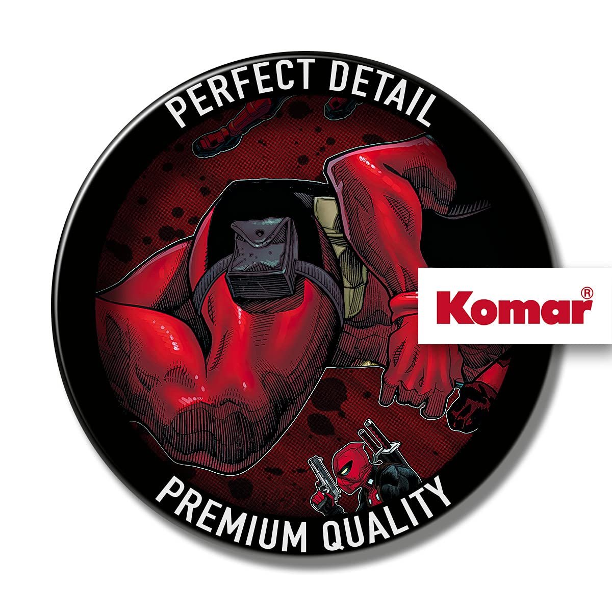 Наклейка на стену Komar Marvel Deadpool Posing 14741h 100 x 70 см, фото №3 Наклейка на стену Komar Marvel Deadpool Posing 14741h 100 x 70 см, фото №3