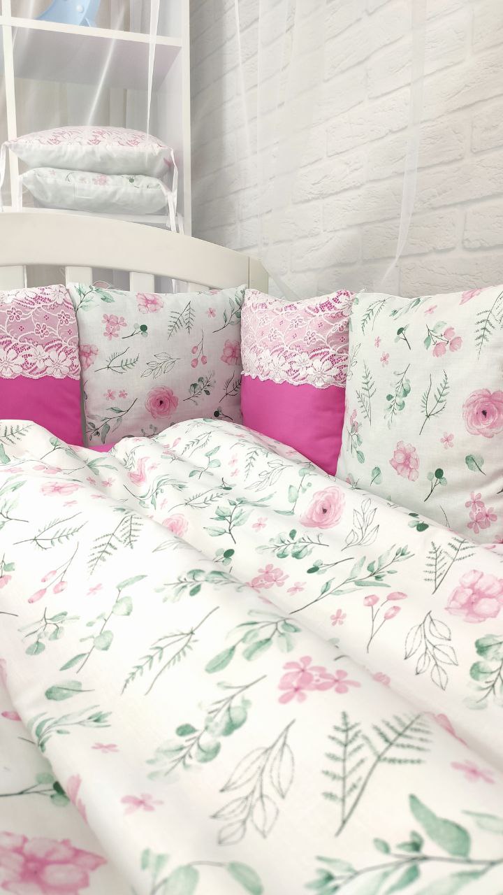 Комплект постельного белья Прованс с балдахином малина (А00328), фото №3 Комплект постельного белья Прованс с балдахином малина (А00328), фото №3