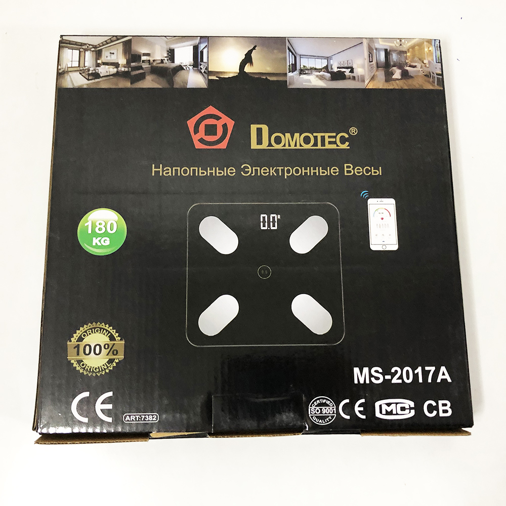 Смарт весы напольные электронные Domotec MS-2017A с приложением на телефон до 180 кг, фото №3