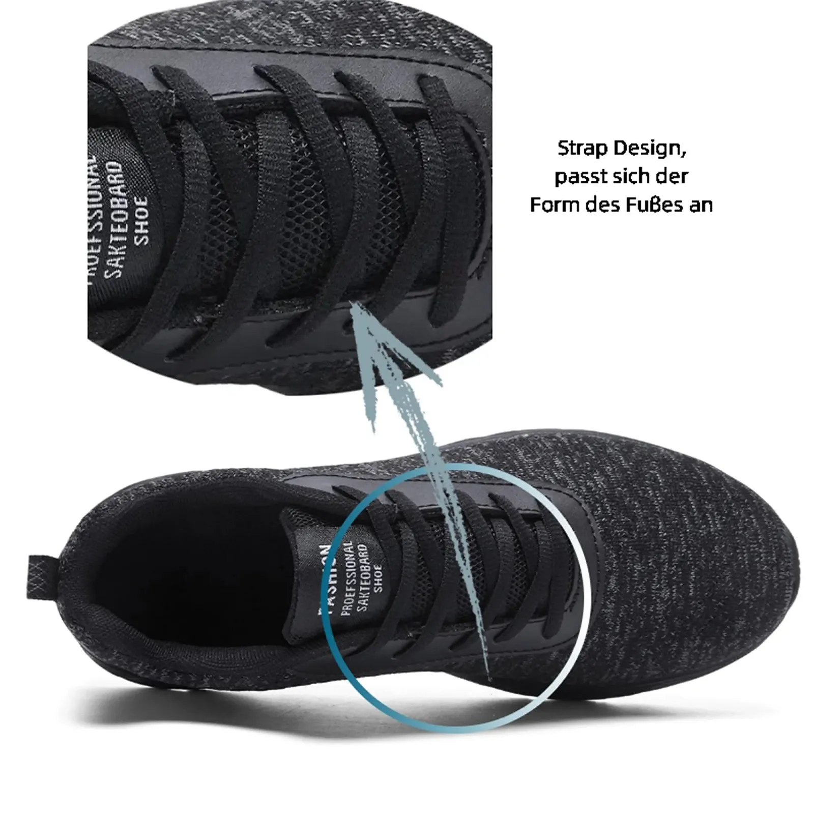 Кроссовки TIANZEBEN Спортивная обувь Мужская обувь для бега Теннис Легкие Дышащие, фото №4