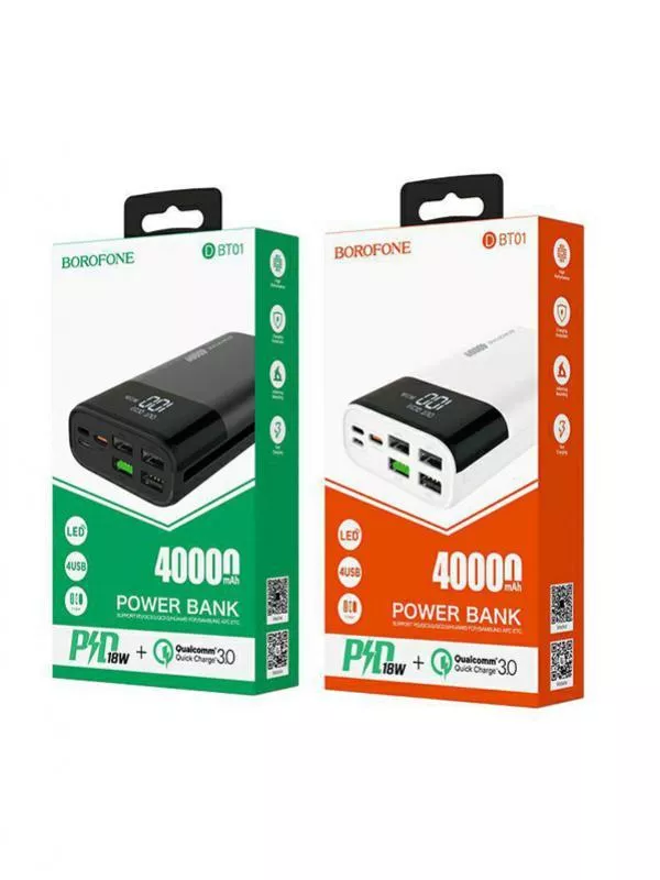 Батарея Power Bank Borofone DBT01 PD 40000 mAh ORIGINAL, фото №1
