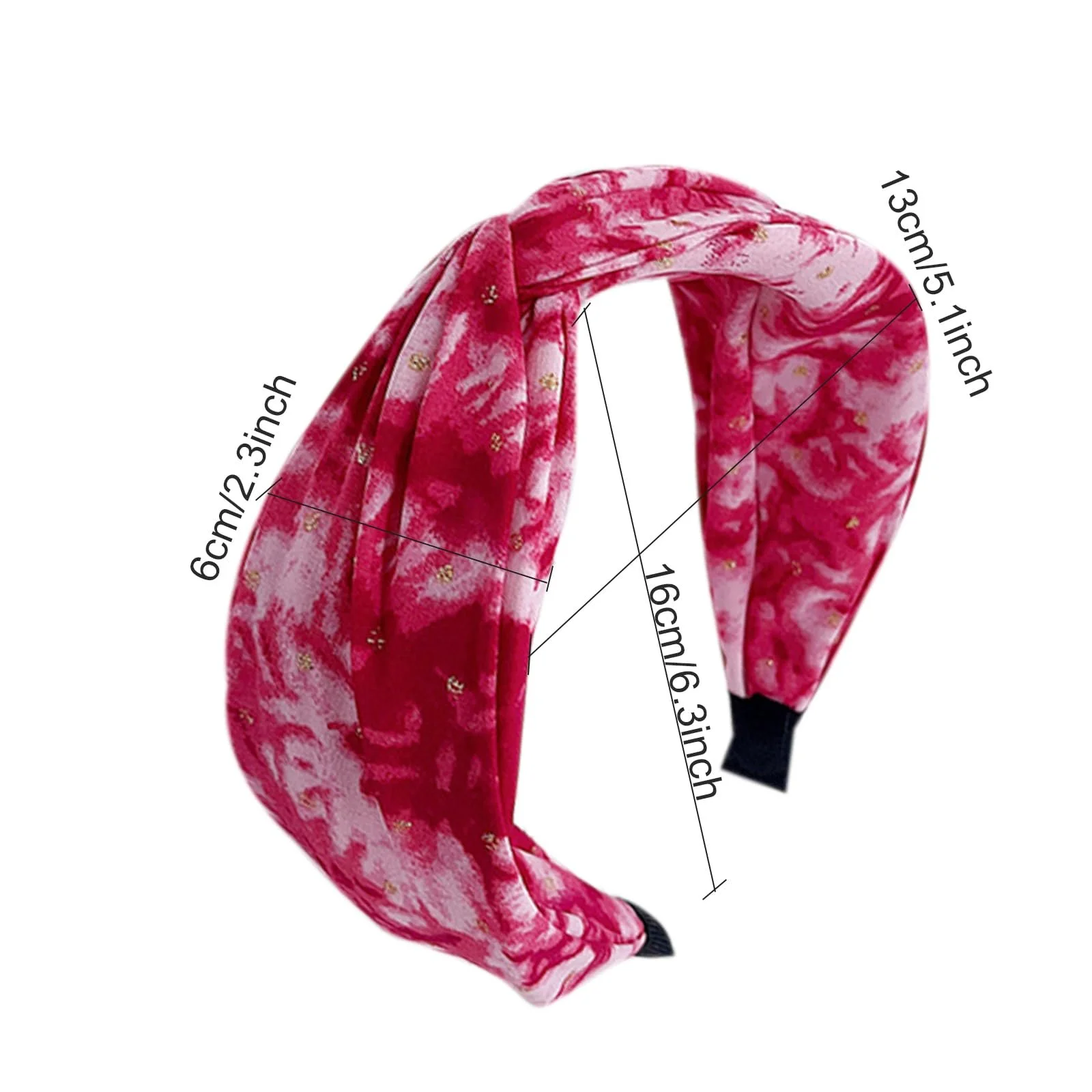 Широка Обруч на Голову Тканинна Еластична, фото №2