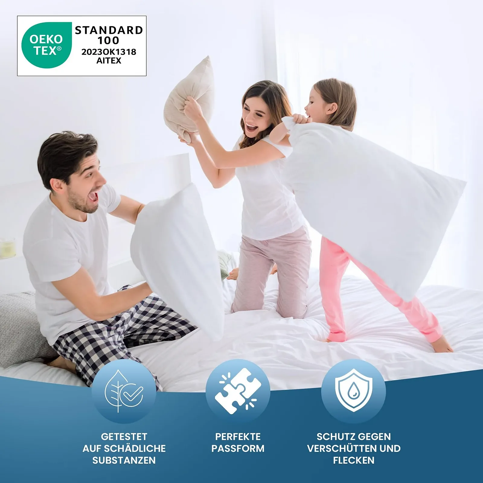 Наматрацник Utopia Bedding Водонепроникний 160 x 200 см, фото №6