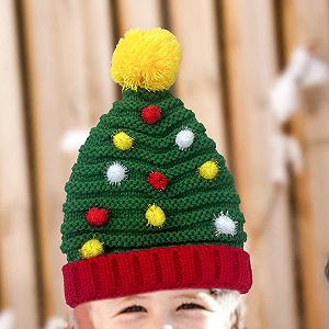 Новорічна Шапка Пованджер, В'язана synthetic.ua - Фото 1