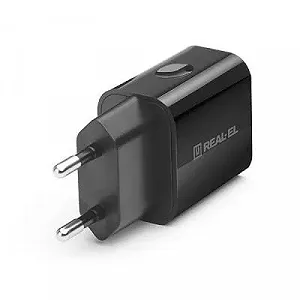 Зарядное устройство REAL-EL CH-210 black (EL123160014) synthetic.ua - Фото 1