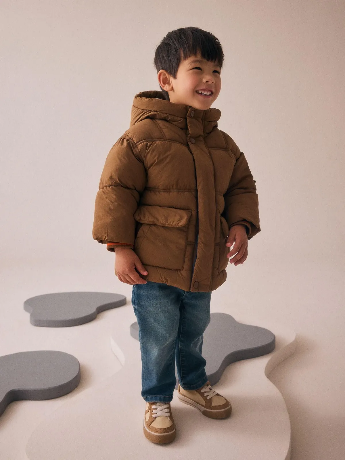 Куртка Next для хлопчиків, утеплена, водовідштовхувальна, з підкладкою з ведмежого хутра, фото №1 Куртка Next для хлопчиків, утеплена, водовідштовхувальна, з підкладкою з ведмежого хутра, фото №1